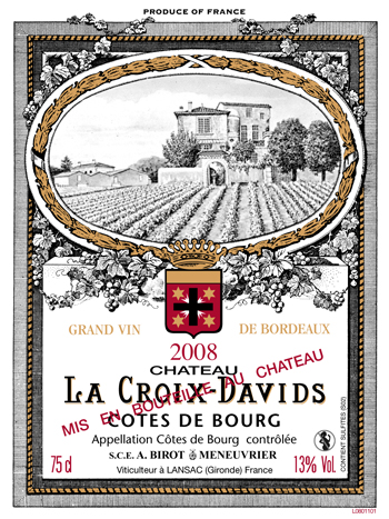 Vin Bordeaux Ch�teau La Croix Davids Tradition 2009