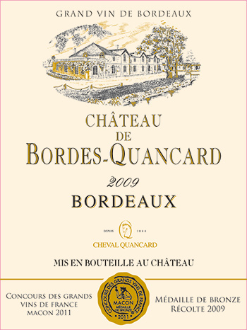 Vin Bordeaux Château De Bordes-Quancard 2010