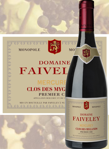 Vin Bourgogne 1er Cru Clos Des Myglands 2011