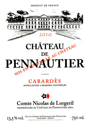 Vin Languedoc-Roussillon Ch. de Pennautier 2011