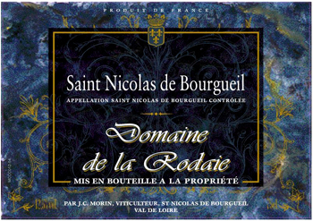 Vin Val de Loire Domaine de La Rodaie 2011
