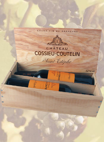 Coffret 2 bouteilles Saint-Estèphe Cossieu-Coutelin 2014