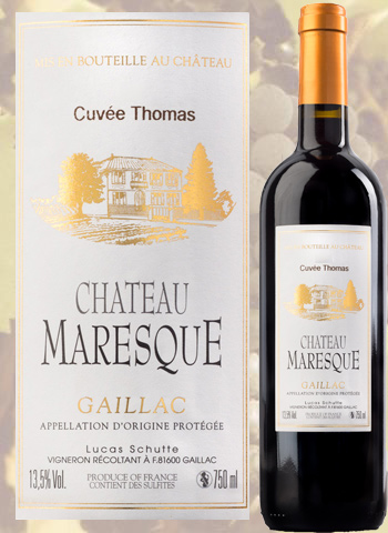 Cuvée Thomas Rouge 2014 Gaillac Château Maresque