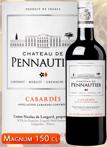 Château de Pennautier Rouge 2015 Magnum Cabardès Lorgeril